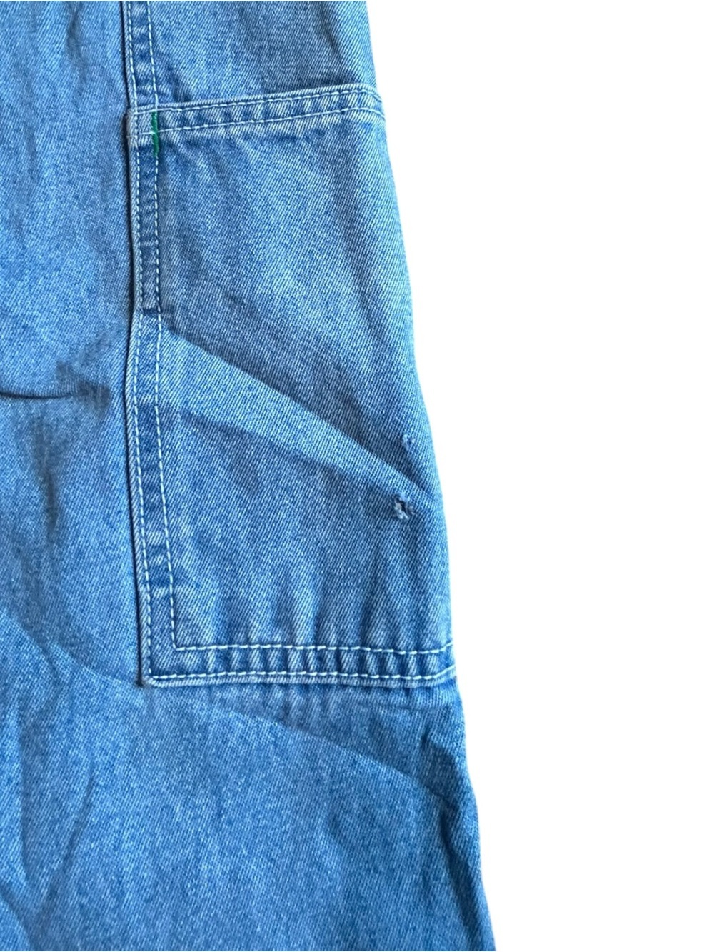 Vintage Liberty Denim Overalls Men’s 48x32 Light Wash Carpenter - Picture 15 of 16
